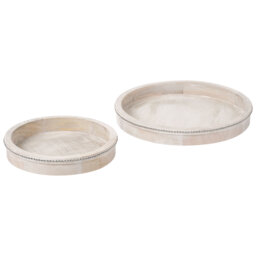 Solid Wood Tray - Set of 2