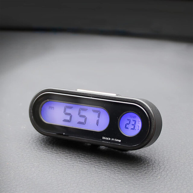 Analogue Plastic / Acrylic Radio Clock Tabletop Clock Black