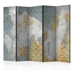 Gregry 225cm W x 172cm H 5 - Panel Solid Wood Folding Room Divider