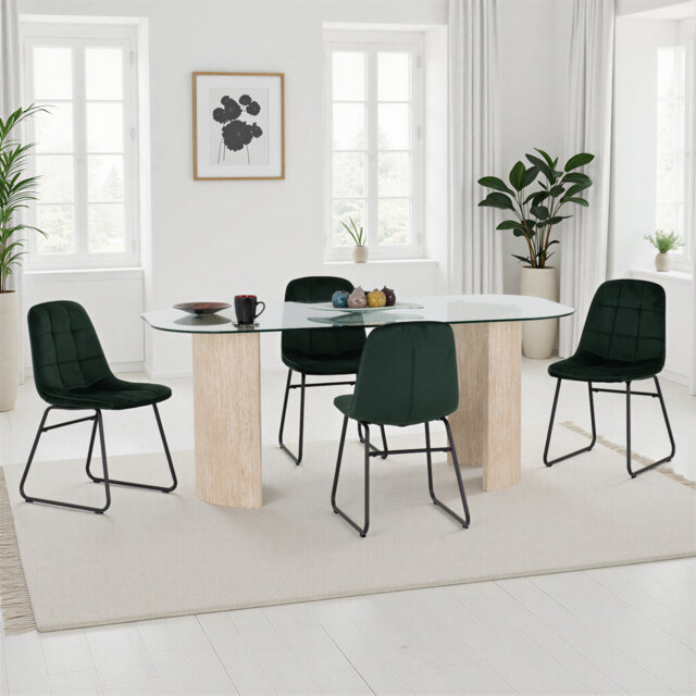 Modena & Lukas 4 - Person Dining Set