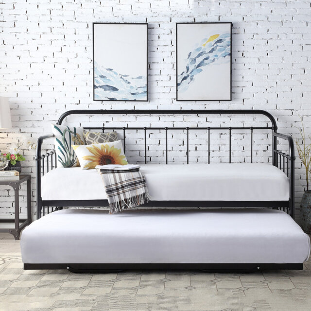 Melanie Metal Daybed with Trundle