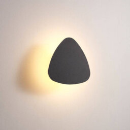UltraBeam 6 Watt LED Triangular Black Bathroom Wall Light IP65 Rated 3000k Warm White LED