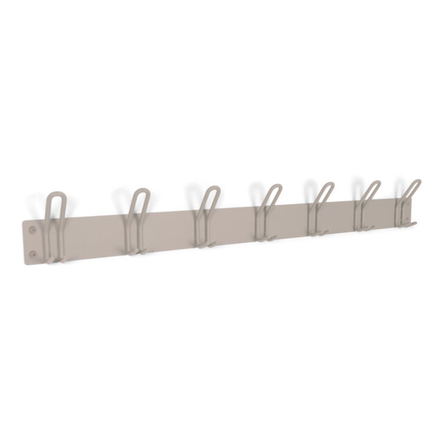 Steel Wall 7 - Hook Wall Mounted Coat Rack