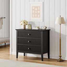Black Wood Chest Of Drawers by Wayfair at uFurnish.com