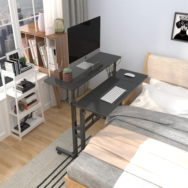 Adjustable Metal Base Computer Desk