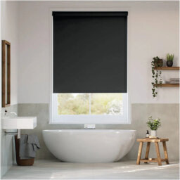 ndoor Blackout Roller Shade for Windows, Trimmable Custom Fit Window Blind with Light Blocking & Privacy