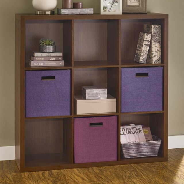 Decorative Storage 9 Cube Bookcase