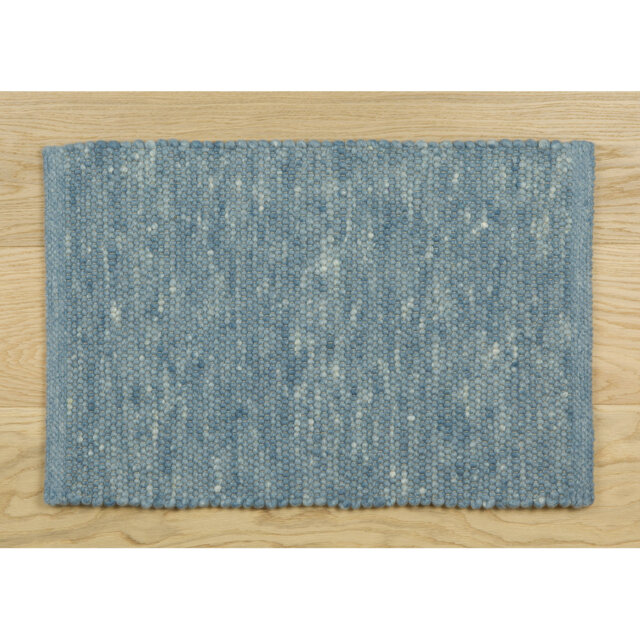Handwoven Wool Ocean Blue Rug