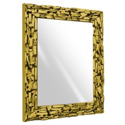 Joulane Wood Flat Wall Mirror