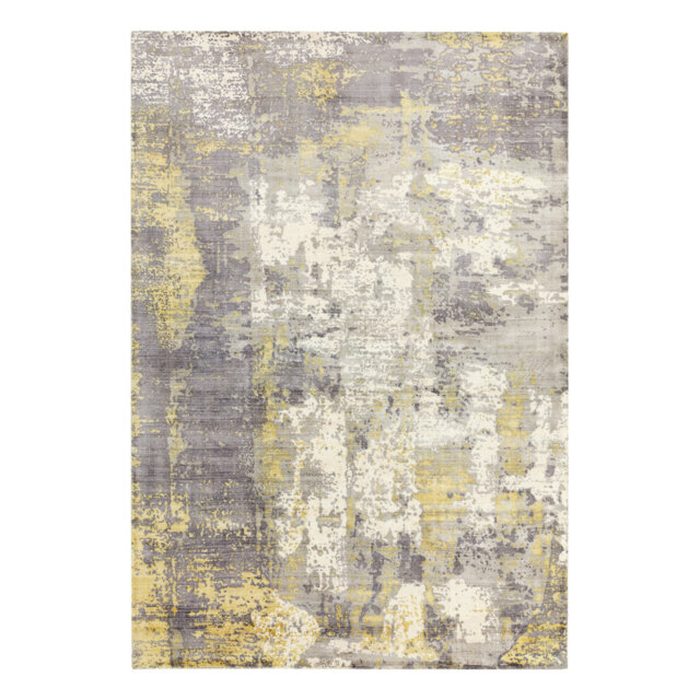 Midhurst Hand Woven Silky Gold/Grey Area Rug