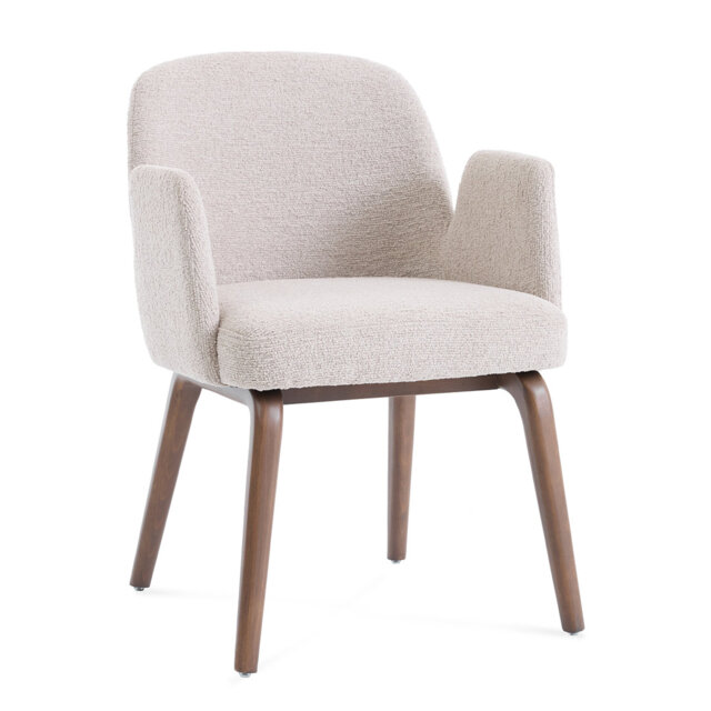 Elano Walnut Effect Ash Wooden Frame Dining Chair