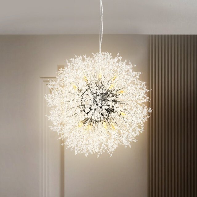 16-Light Crytal Sputnik Sphere Geometric Cluster Unique/Statement Chandelier