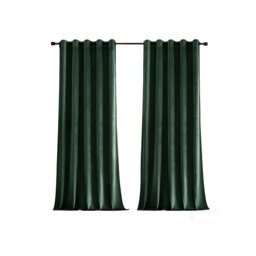 Velvet Room Darkening Curtain Panel Pair