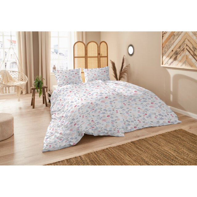 Cotton Floral Duvet Cover Set with Pillow Shams Included