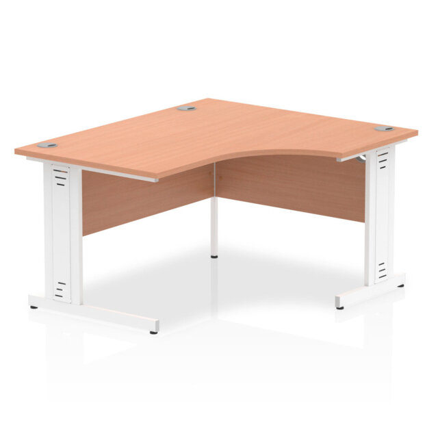 Impulse L-Shaped Metal Base Computer Desk