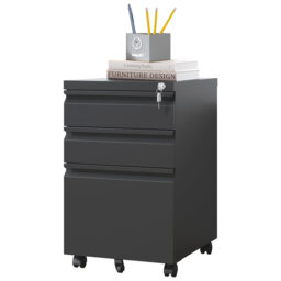 37cm Wide 3 -Drawer Mobile File Cabinet