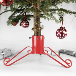 "Bosmere Traditional Metal Christmas Tree Stand 4"" Gold, G453"