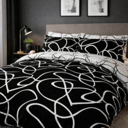 Alkistis Polyester Abstract Duvet Cover Set