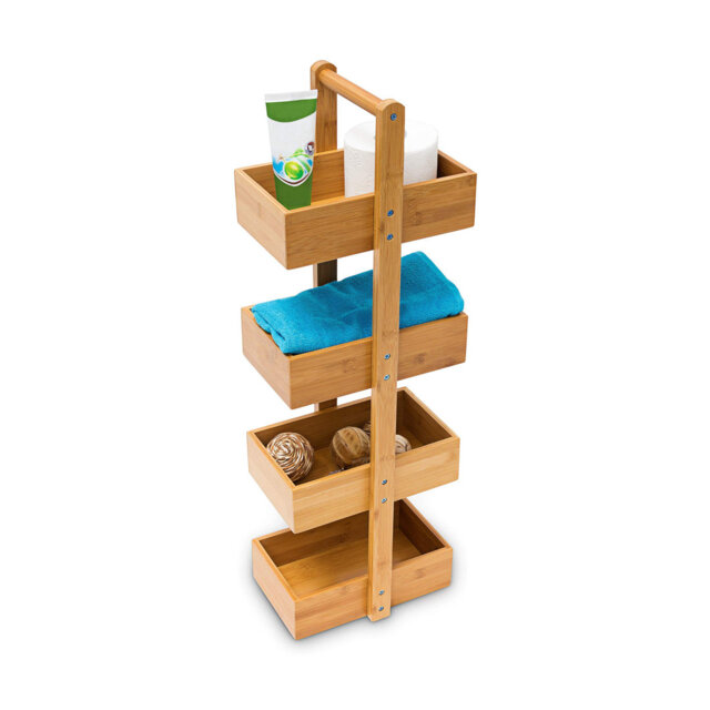 Bamboo Freestanding Bathroom Shelves