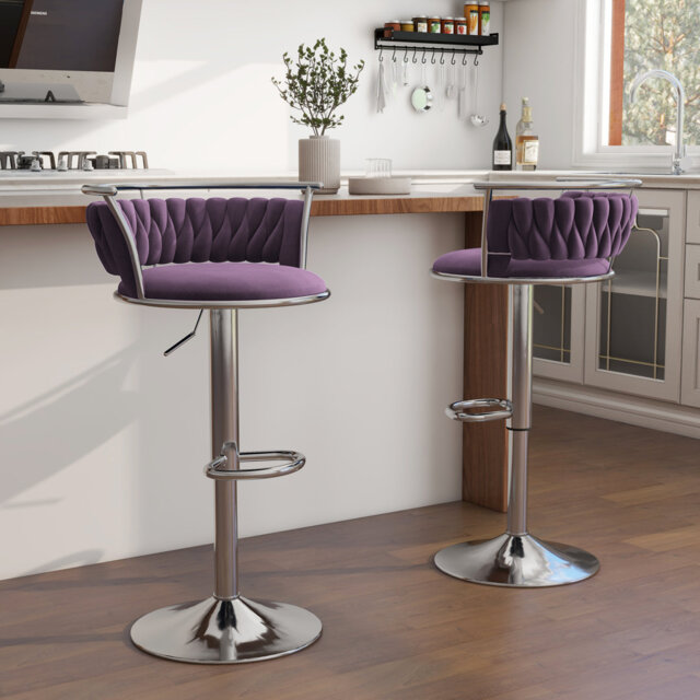 Christal Height Adjustable Swivel Bar Stool