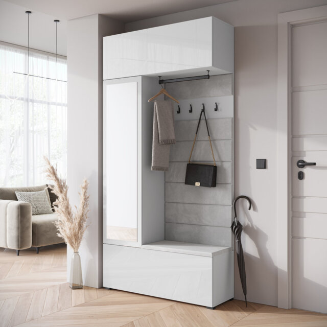 Hall Tree 115cm Wide with Shoe Storage