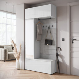 Hall Tree 115cm Wide with Shoe Storage