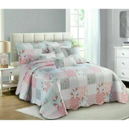 Poulsen Polyester No Pattern Bedspread with Pillow Shams Included