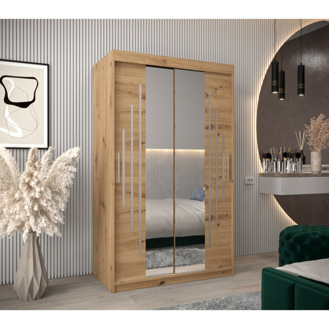 Abdurrahmaan 2 Door Manufactured Wood Wardrobe