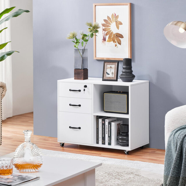80cm Wide 3 -Drawer File Cabinet