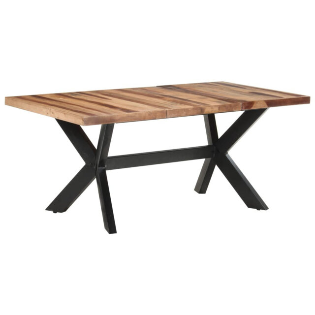 Vidaxl Dining Table Solid Wood With Sheesham Finish