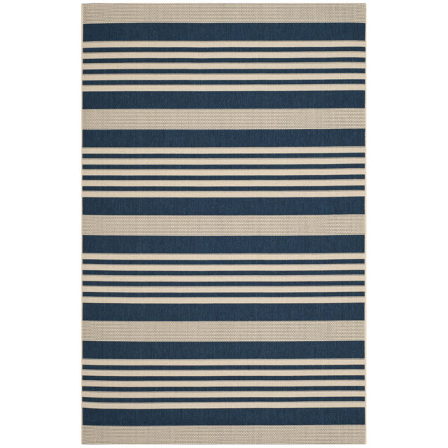 Camellia Navy/Beige Indoor/Outdoor Rug
