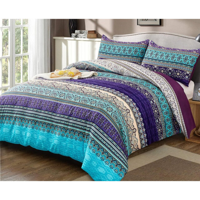 Polyester Floral Duvet Cover
