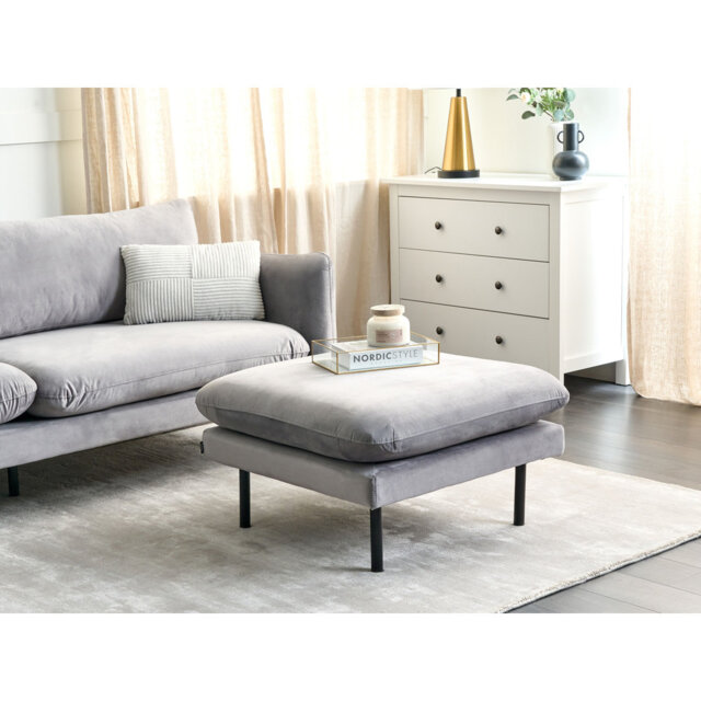 Aaleigha 70cm Wide Square Footstool Ottoman
