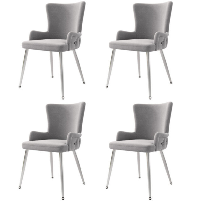 Velvet Upholstered Dining Chair