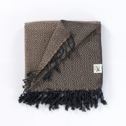 Cotton and Olive Throw