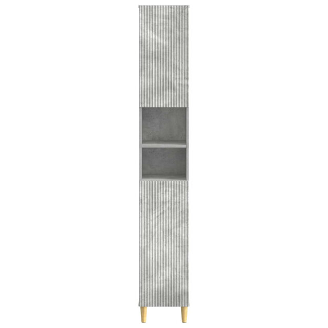 Bathroom Cabinet with Open Shelf ARNHEM Engineered Wood Modern Storage