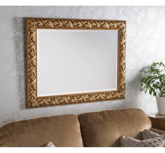 Solid Wood Rectangle Mirror
