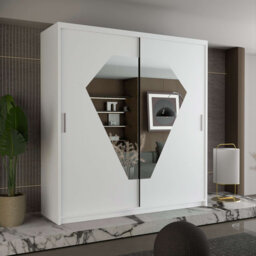 Modern Double Sliding Door Wardrobe