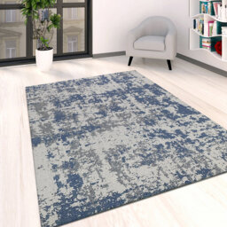 Detweiler Flatweave Cotton Navy Rug