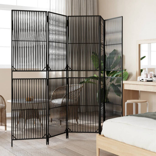 Mikie 147cm W x 180cm H 3 - Panel Folding Room Divider