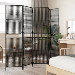 Mikie 147cm W x 180cm H 3 - Panel Folding Room Divider