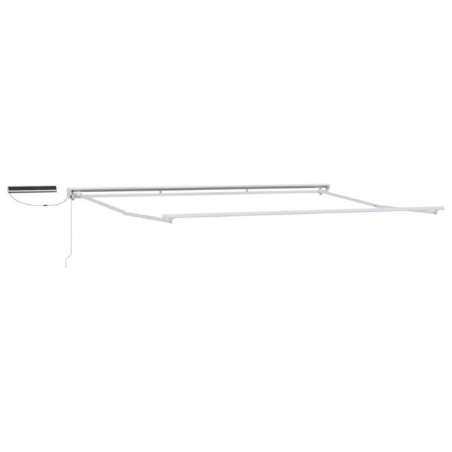 Vidaxl Electric Retractable Awning Frame Steel Outdoor Shade Solution Pergola
