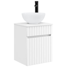 Single Bathroom Vanity with Ceramic Basin