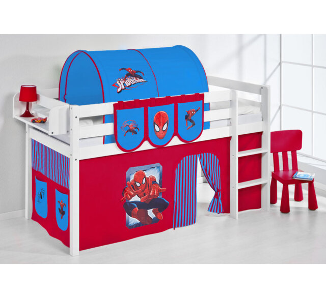 Spiderman UK Single (90 X 190cm) Solid Wood Bunk Bed