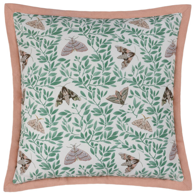 Oritz Feathers Floral Square Scatter Cushion with Filling