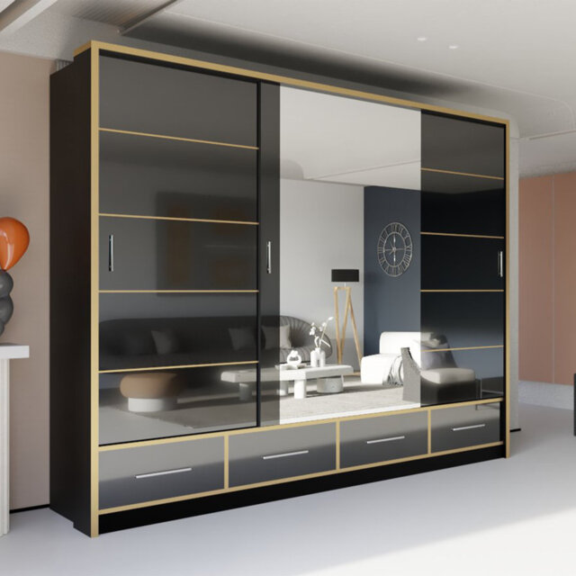 Bayardo 3 Door Wardrobe