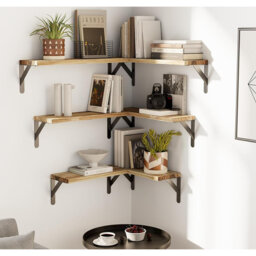 Floating Shelves Set of 6, Wood Floating Shelves for Wall Decor