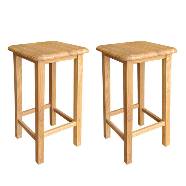 Bobigny Solid Wood Side Table Set