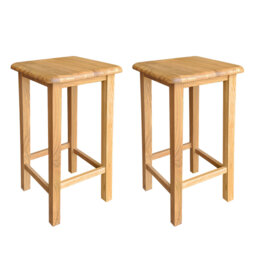 Bobigny Solid Wood Side Table Set