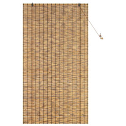 Roller Blind Adjustable Reed Light Filtering Curtain Shade UV Resistant